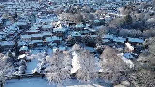 Snowy Hexham Sele Flyover