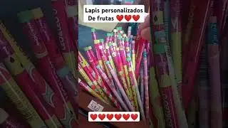 lápis personalizados de frutas  ❤️🦋🦋❤️❤️ #lápis #lapiseira