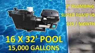 Filtration Schedule - Hayward Super Pump VS - 16 x 32' Pool