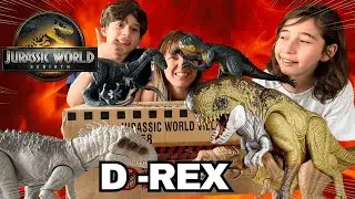 UNBOXING del D-Rex de Jurassic World Rebirth! Gael y Liam lo prueban 🦖🔥