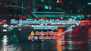 The Enchanted Rain: A Mesmerizing Soundscape ⚠️ Instant Sleep! (Ai🤖Created Sound)