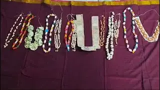Different types of హోళి దండలు || Making Holi Dandalu || Holi garlands || Holi haar