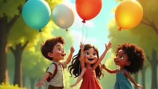Balonku Ada Lima  Five Balloons - Lagu Anak Anak - Kids Songs + Nursery Rhymes - English/Indonesian