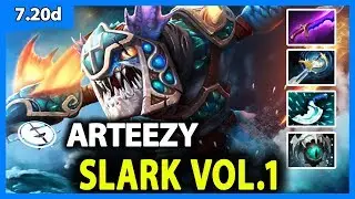 Arteezy [Slark] Gameplay 7.20d Vol.1