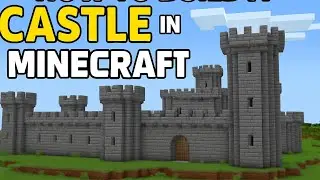 How to Build a Castle in Minecraft | Easy Survival Castle Tutorial