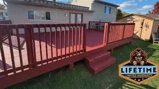Cincinnati Deck on the verge of death , brought back by Kong Armor 🦍 .. #deckrescuepainting