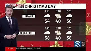 FORECAST: Breezy Christmas, colder Friday with a chance for snow