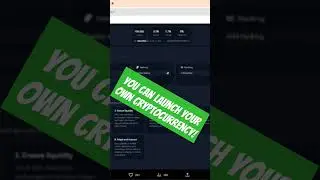 Launch your own cryptocurrency using the Smart Defi launchpad from Fegtoken #cryptotrading