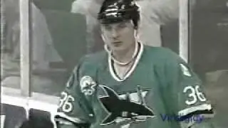 Todd Ewen stares at Derian Hatcher 96-97