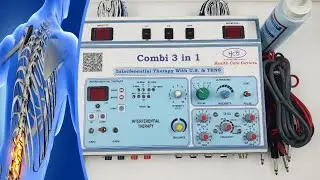 IFT + TENS + Ultrasonic 3 in 1 Combi Manual Machine Uses Physiotherapy Rehabilitation (HCD139)