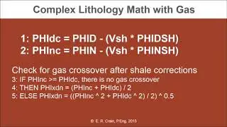 Complex Lithology Math with Gas by Ross Crain