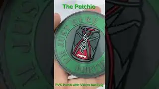 I AM JUST HERE I PVC patch with Velcro Backing #custompatches #pvcpatch #velcropatch