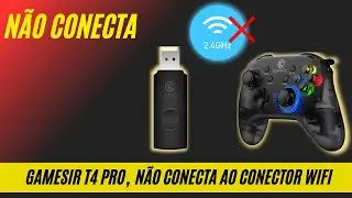 Como consertar o Gamesir T4 PRO que não se conecta ao conector Wi-Fi 2.4G