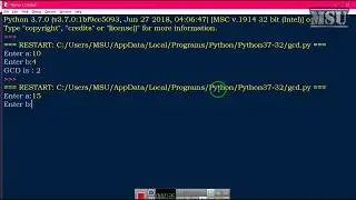 Finding GCD of 2 Numbers using Python | Python Programming Sample Programs 01
