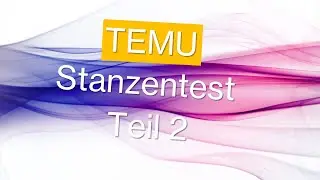 TEMU Stanzentest Teil 2