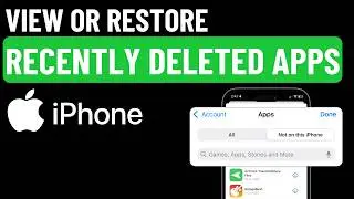 How to Find Recently Deleted Apps on iPhone