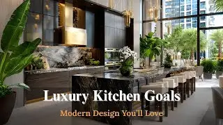 Luxury Open Plan Kitchen Interior   Sleek Modern Design with Elegant Finishes & Functional Style