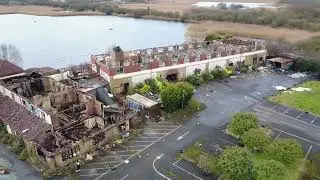 Derelict Reeds Humber Bridge Country Hotel by Drone