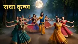 Radha Krishna Prem Leela 💙 | Shri Krishna Bhakti AI Video | Vrindavan Divine Love | Bhajan Song
