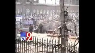 Old City tense as MIM activists pelt stones full video hd