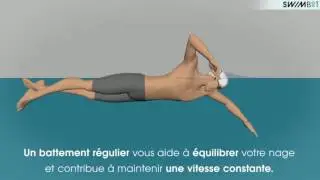 SWIMBOT TUTORIEL - LEARN - FLUTTER KICK / BATTEMENTS JAMBES 1/2 (EXTRAIT)