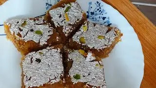 Moong badam barfi# recipe मूंग  दाल बादाम बर्फी