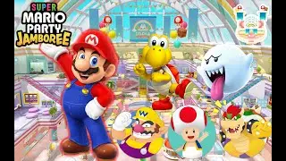 Super Mario Party Jamboree - Mario vs Wario vs Toad vs Bowser - Rainbow Galleria