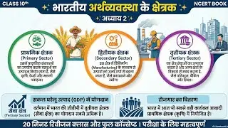 Class 10 Civics Chapter 2 | भारतीय अर्थव्यवस्था के क्षेत्रक | Full Revision in Shorts |