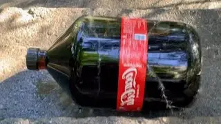 Rolling Big Cola bottle on the stair 🌈👻 #asmr #crushingsoftthings #crushingcrunchythings
