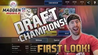 DRAFT CHAMPIONS comes to Madden Mobile!! First Look!