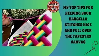My Top Tips for keeping your Bargello Embroidered Stitches nice and full over the tapestry canvas.