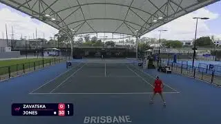 Katarina Zavatska (UKR) vs Emerson Jones [2] (AUS) // 3-6 6-3 3-6 // W50 Brisbane // 2nd Round