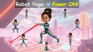 Kids Yoga Robot Adventure 🤖 | 4-Min Fun Movement & Flexibility Routine 
