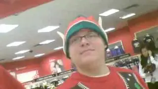 Santa Shaggy and Stinky Elf brave the crowds for Black Friday!!