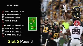 Luther Burden (R and S Flare C) Tecmo Super Bowl Playbook