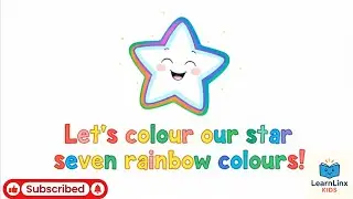 Learn 7 Colours with a Smiling Star 🌟 | Easy Colour Rhyme for Kids | Learnlinx_Kids 