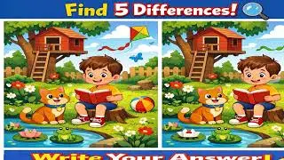 Find 5 Differences in two same image | #cartoon #games #gameplay 