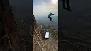He Keeps Falling&hellip;| Perfect Loop Cliff Jump | AI Spectrix #shortsfeed #shortvideo #shorts #subscribe