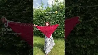 Dragonfly crochet shawl