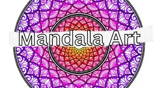 Beautiful Mandala Art Using Ibis Paint | Digital Mandala Tutorial💌🌷❤️Subscribe for more inspiration|