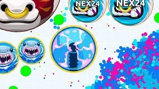 AGAR.IO UNCUT / RUNNING FOR OUR LIFE IN A NO MASS LOBBY