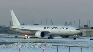 Kalitta 777-300 taxiway excursion at Louisville Muhammad Ali International Airport 