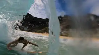 Surfing my favorite shore break in the world with a couple friends 🤫#hawaii #surf#viral #boyzz 