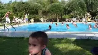 2014 Grece   Corfou, Hotel Fiori, Swimming Pool, Zumba, Raphael Admire