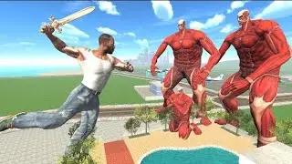 Indian bike driving 3D😍 joint Franklin vs giant Titan family😯 :-@HeligamerSSS 