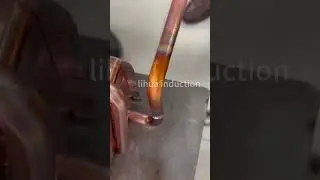copper tube solder#heating #machine #induction #brazing #welding