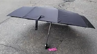 Anntrue Windproof Travel Umbrella, Auto Open Close Lightweight Compact Portable Backpack Folding Umb