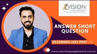 PTE Speaking Answer Short Questions December 2022 - Vision Language Australia