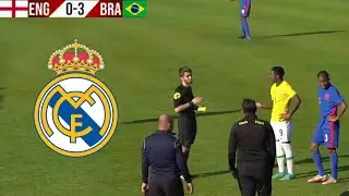 Endrick vs England | GOAL & SKILLS | WELCOME TO REAL MADRID 🇧🇷⚪️