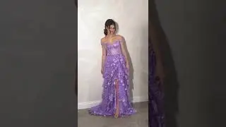 Our stunning TASHA gown!!! #onehoney #onehoneytashapurple #purplepromdress